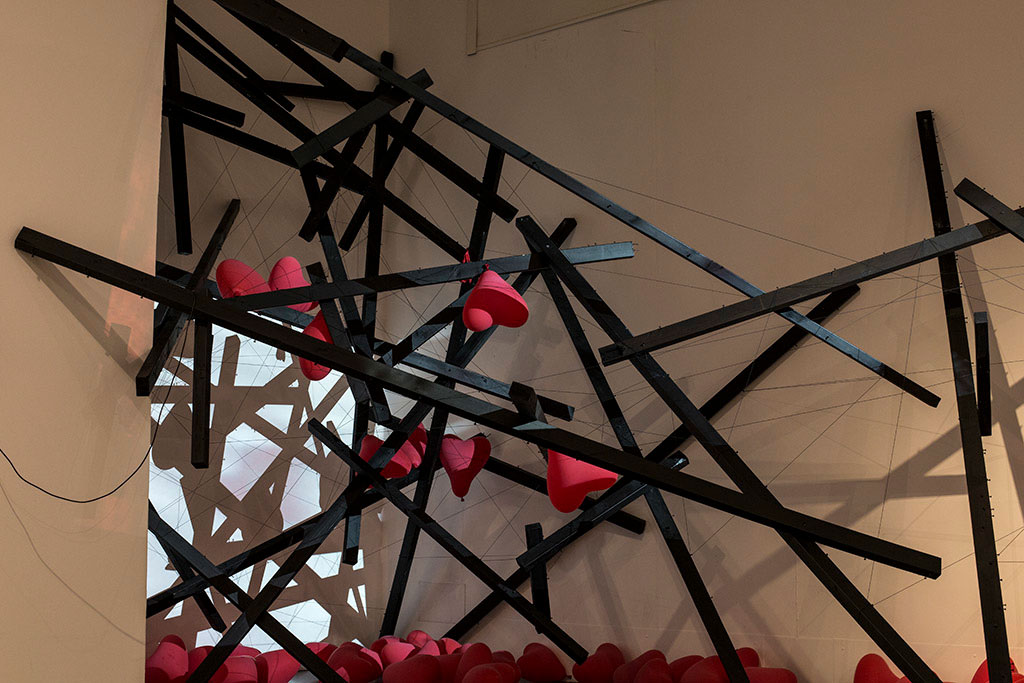 installation view, The Universe Speaks to You but Only at 4am - About Humanity, Umea, Sweden