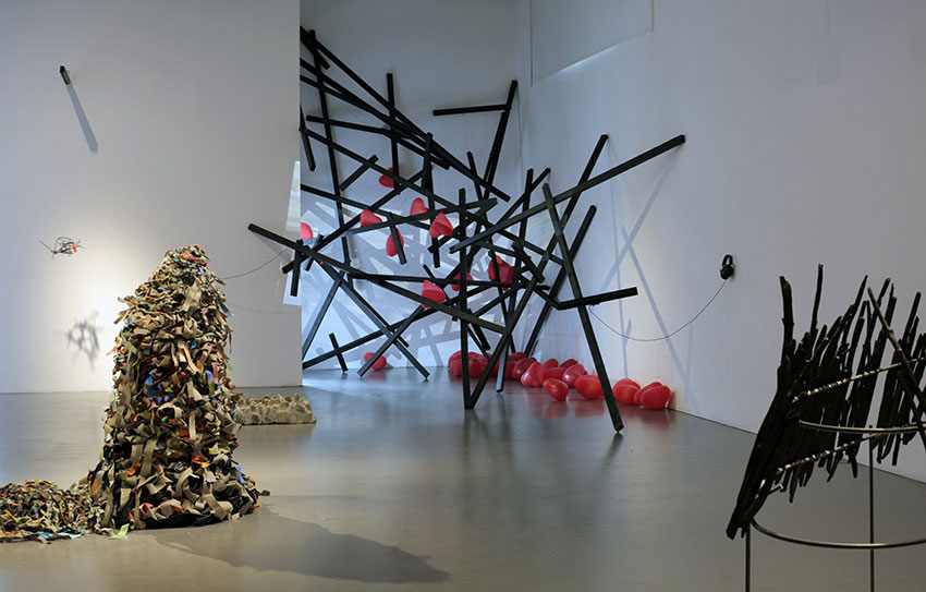 Razvan Anghelache, exhibition view, The Universe Speaks to You but Only at 4am - About Humanity, Umea, Sweden