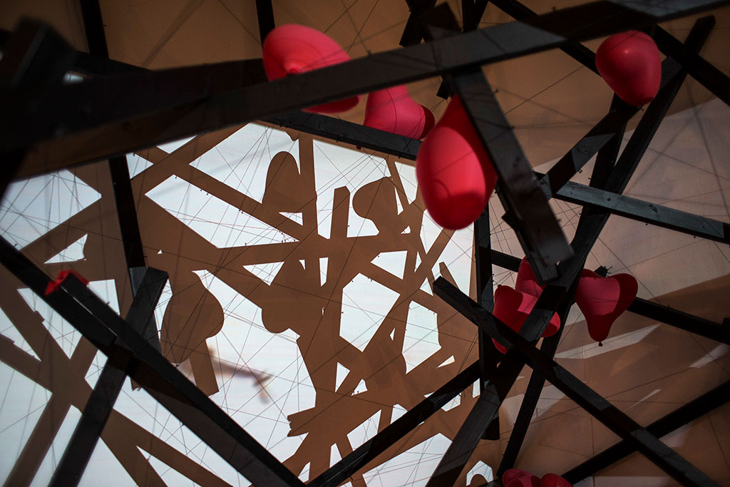 installation view, The Universe Speaks to You but Only at 4am - About Humanity, Umea, Sweden