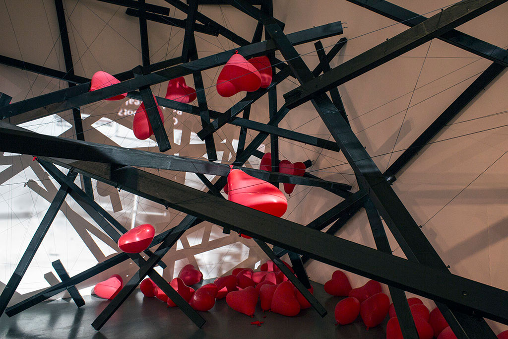 installation view, The Universe Speaks to You but Only at 4am - About Humanity, Umea, Sweden