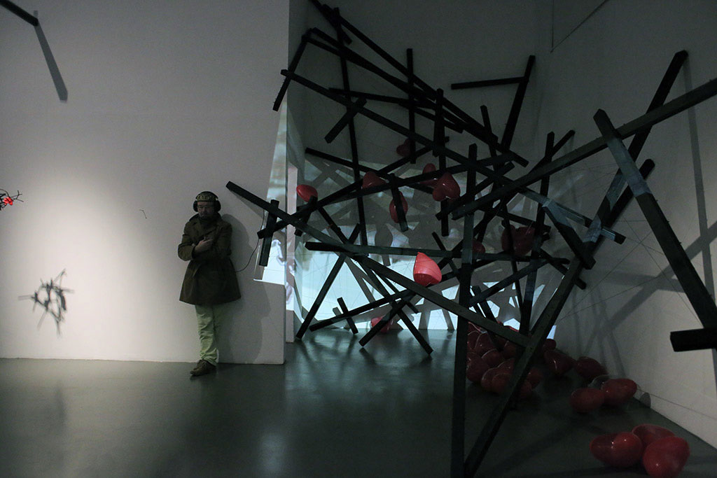 installation view, The Universe Speaks to You but Only at 4am - About Humanity, Umea, Sweden