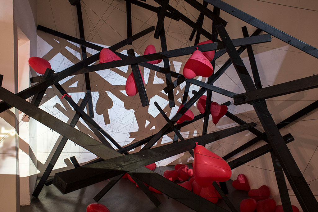 installation view, The Universe Speaks to You but Only at 4am - About Humanity, Umea, Sweden