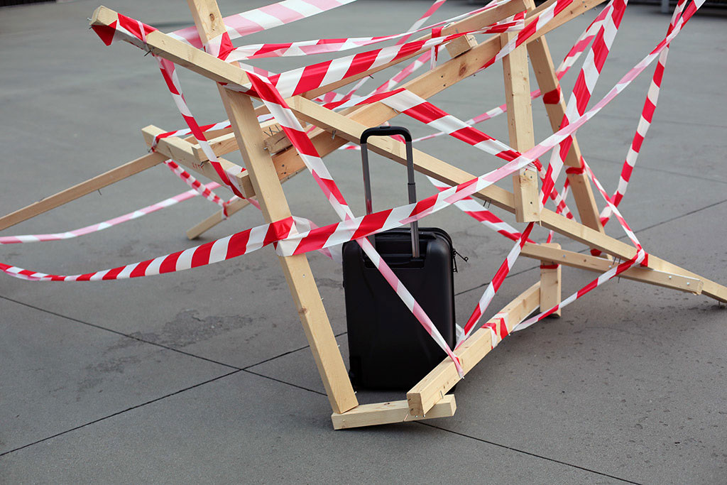 site-specific installation for outdoor location, The Universe Speaks to You but Only at 4am - About the Fear of Terrorism, Bildmuseet, Sweden