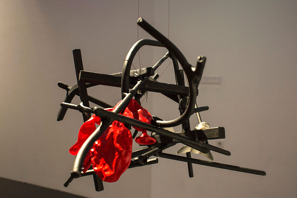 metal sculpture hanging, The Universe Speaks to You but Only at 4am - About the Art Market, Sweden