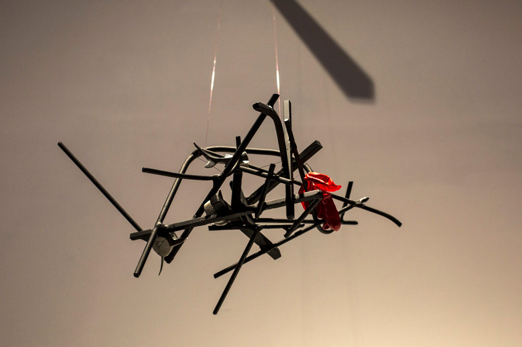 metal sculpture hanging, The Universe Speaks to You but Only at 4am - About the Art Market, Sweden