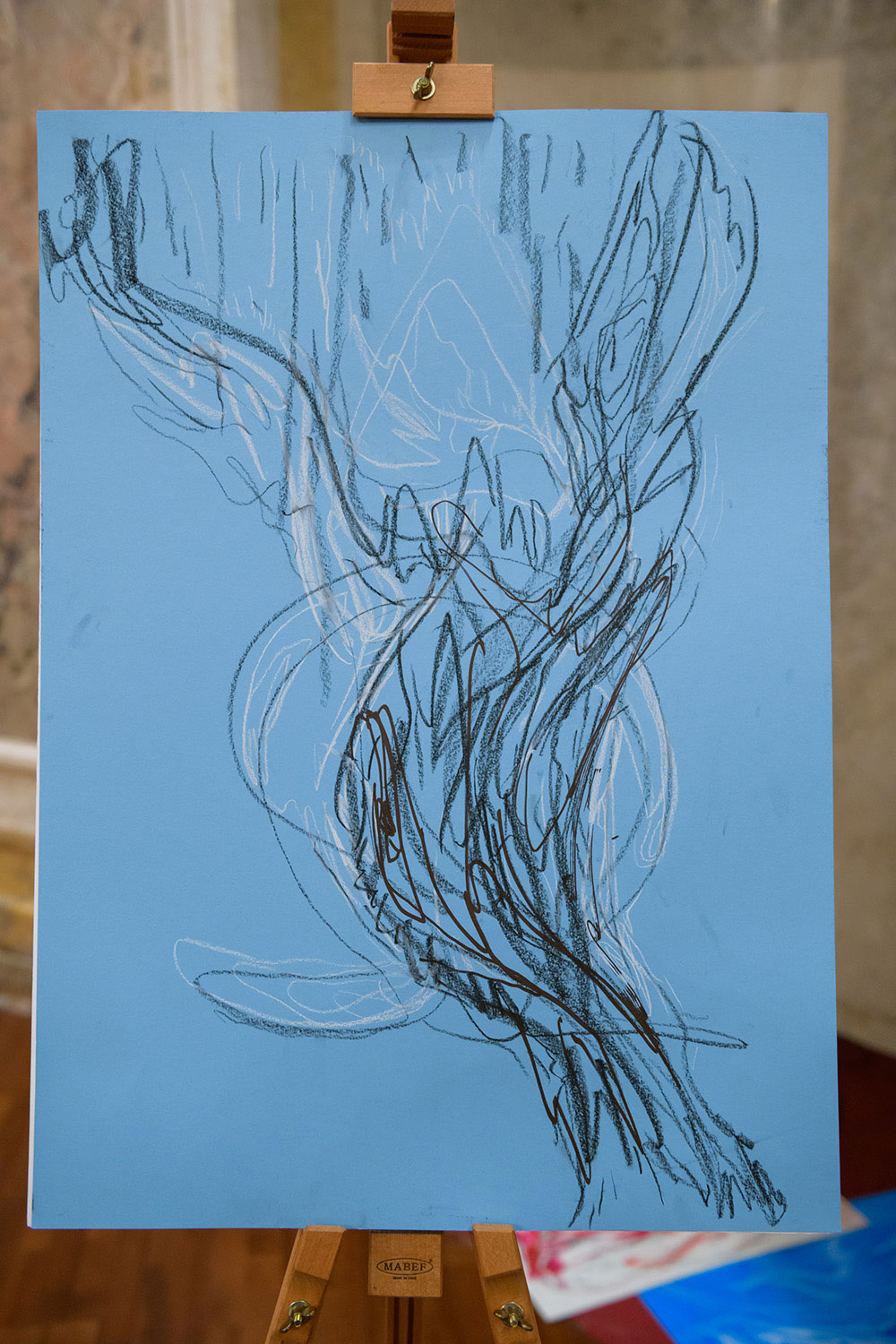 Baldanders, Musica de los seres imaginarios concert, live visuals, drawing, performance