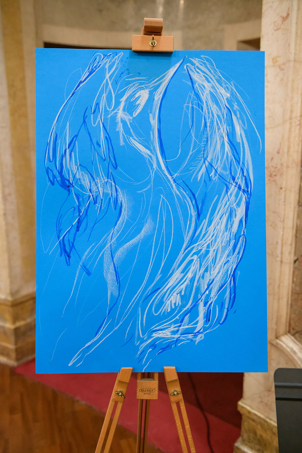 Simurgul, Musica de los seres imaginarios concert, live visuals, drawing, performance