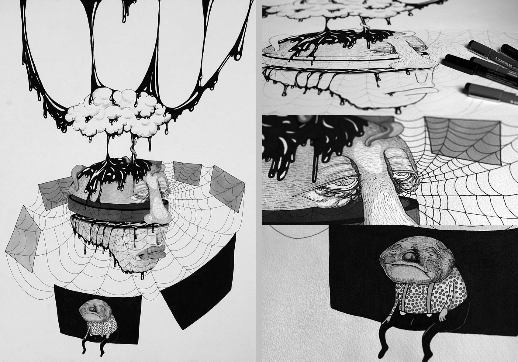 drawings series, deconstructing the dogma, sloth, Bucuresti, Romania