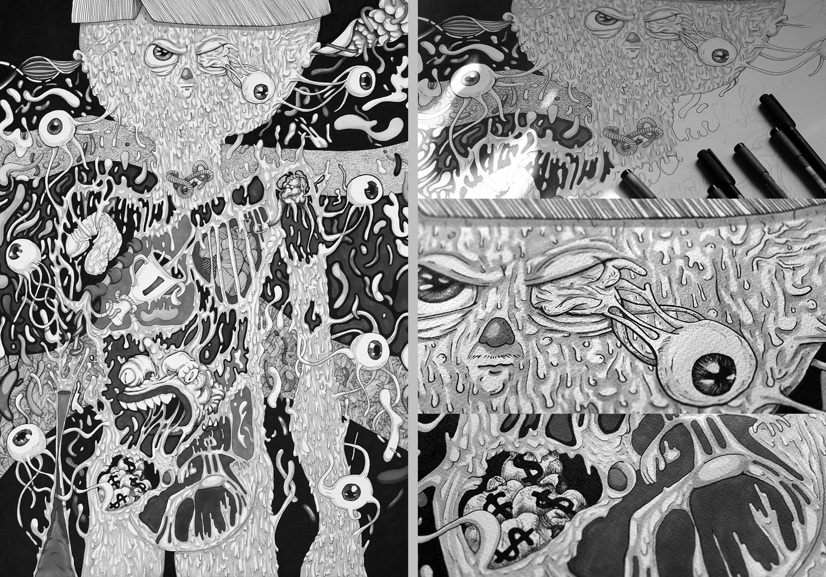 drawings series, deconstructing the dogma, envy, Bucuresti, Romania