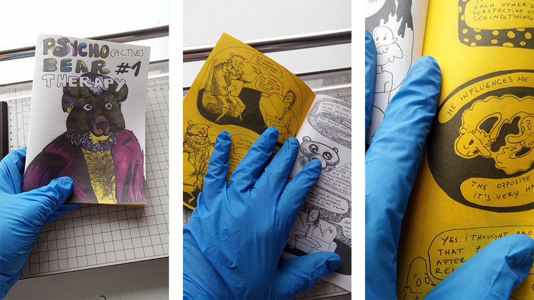 psychoactive bear therapy performance in sweden comic fanzine