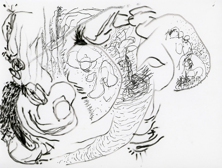 residual memories abstract contemporary drawing