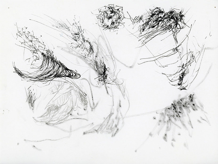 residual memories abstract contemporary drawing