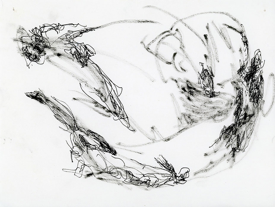 residual memories abstract contemporary drawing series