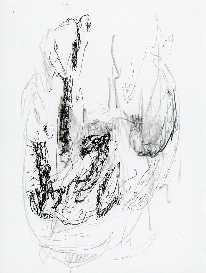 residual memories abstract contemporary drawing series