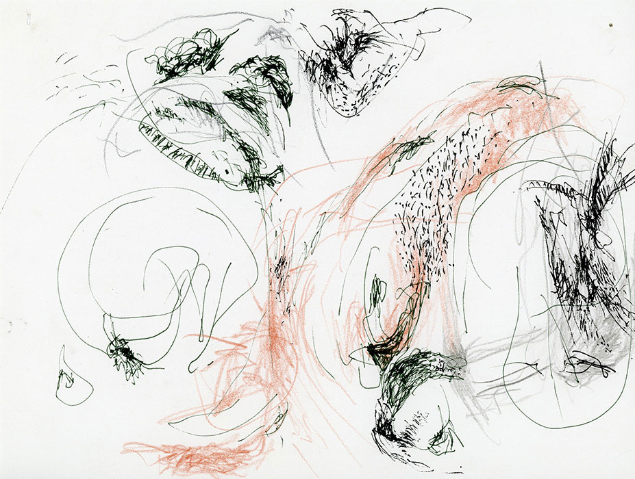 residual memories abstract contemporary drawing series