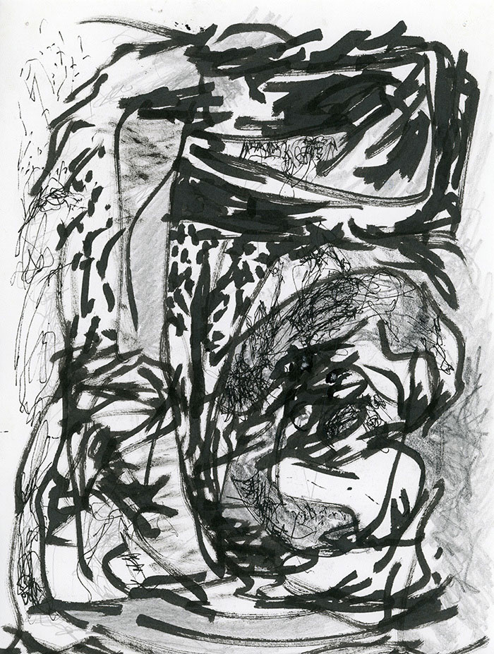 residual memories abstract contemporary drawing series