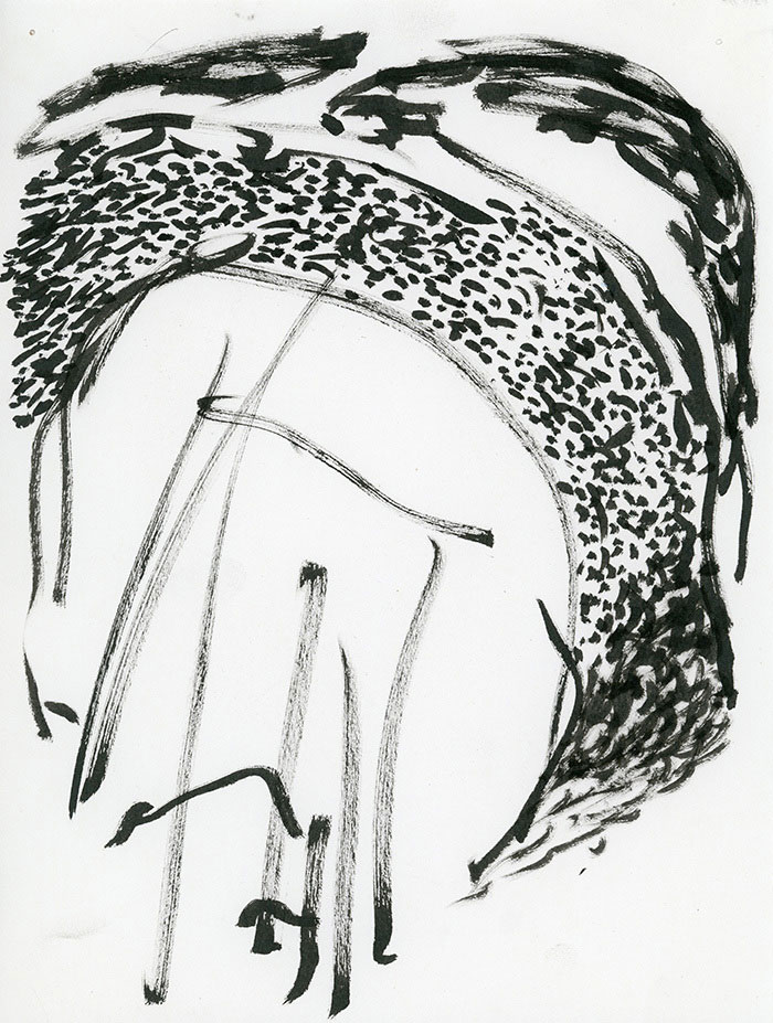 residual memories abstract contemporary drawing series