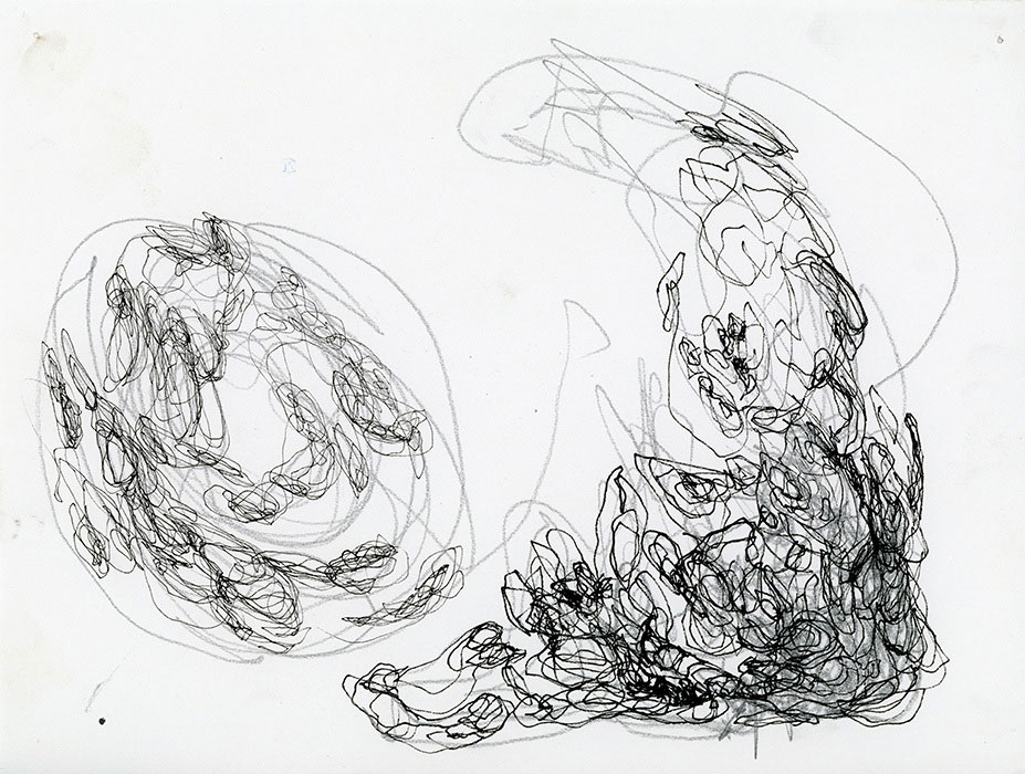 residual memories abstract contemporary drawing series