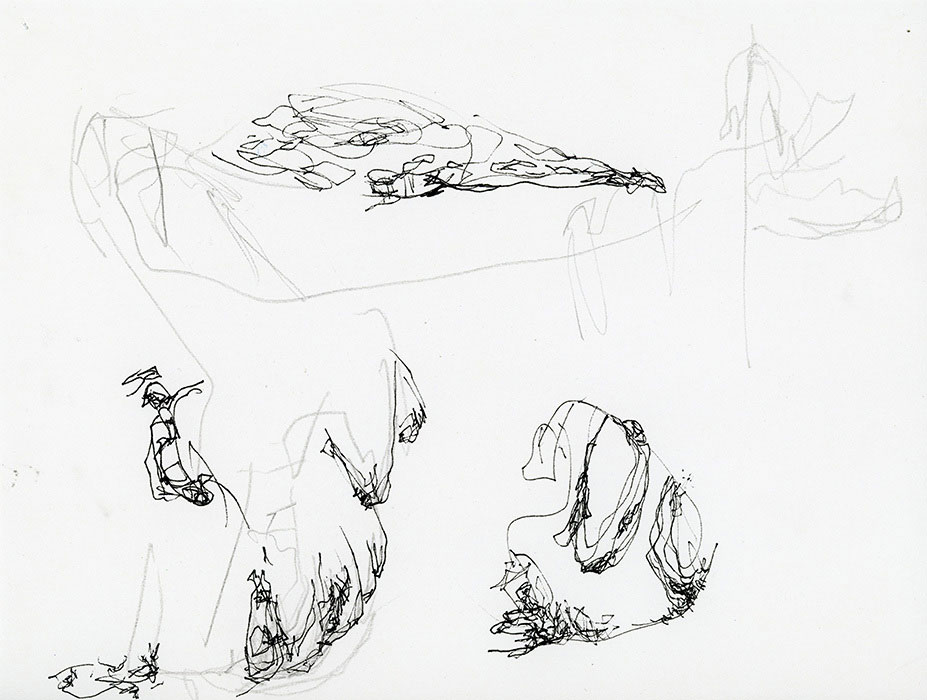 residual memories abstract contemporary drawing series