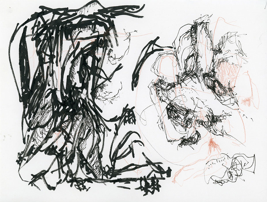 residual memories abstract contemporary drawing series