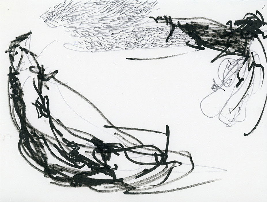 residual memories abstract contemporary drawing series