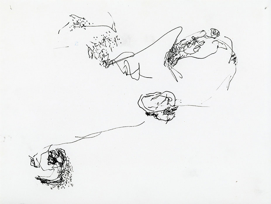 residual memories abstract contemporary drawing series