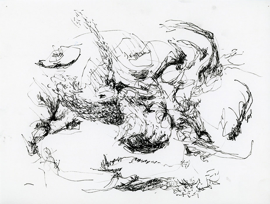 residual memories abstract contemporary drawing series