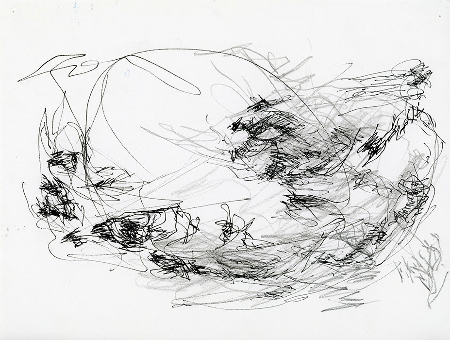 residual memories abstract contemporary drawing series