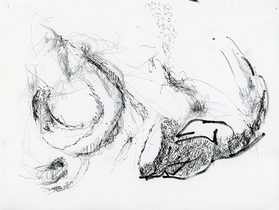 residual memories abstract contemporary drawing series