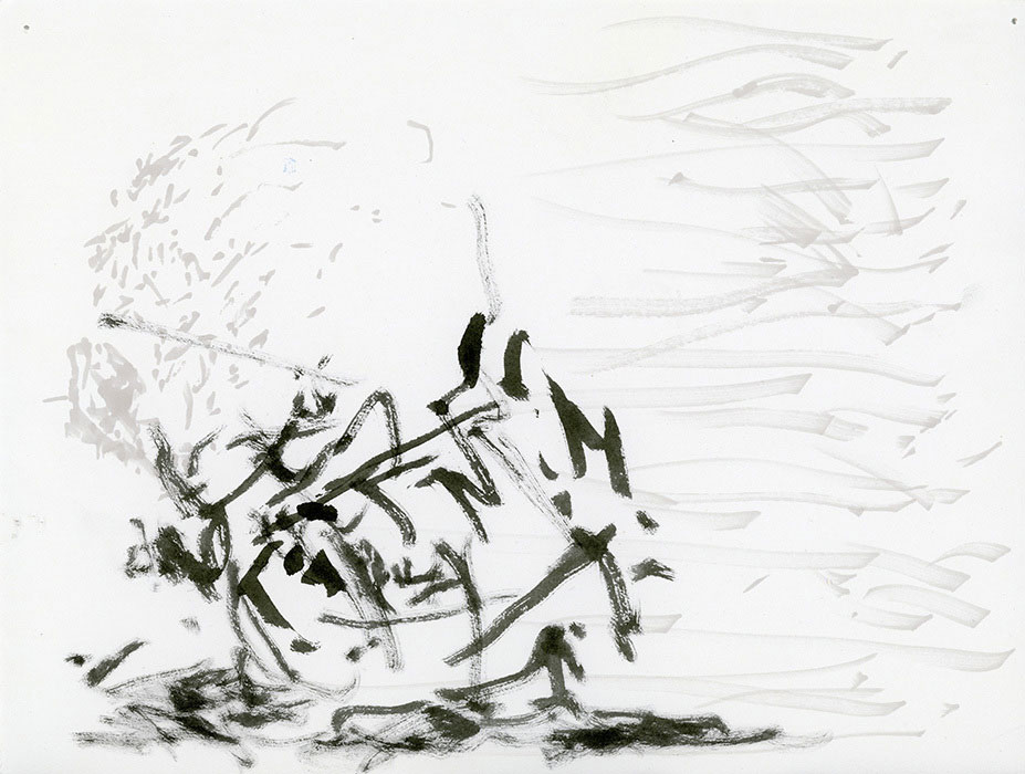 residual memories abstract contemporary drawing series