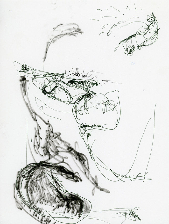 residual memories abstract contemporary drawing series
