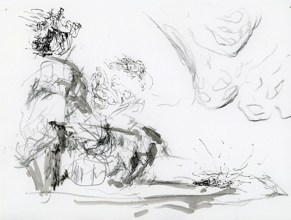 residual memories abstract contemporary drawing series