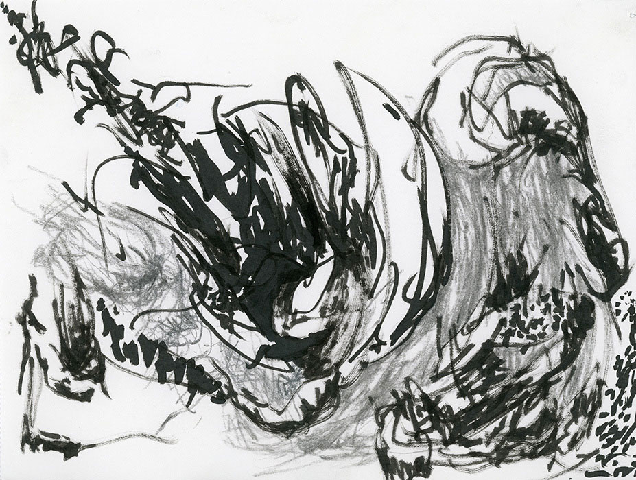 residual memories abstract contemporary drawing series