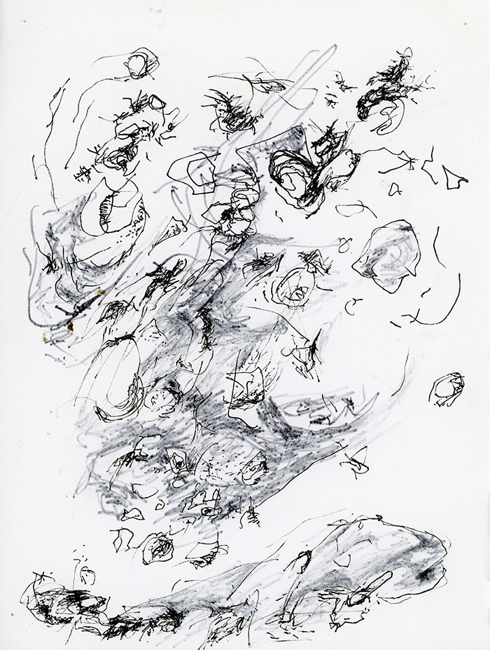residual memories abstract contemporary drawing series