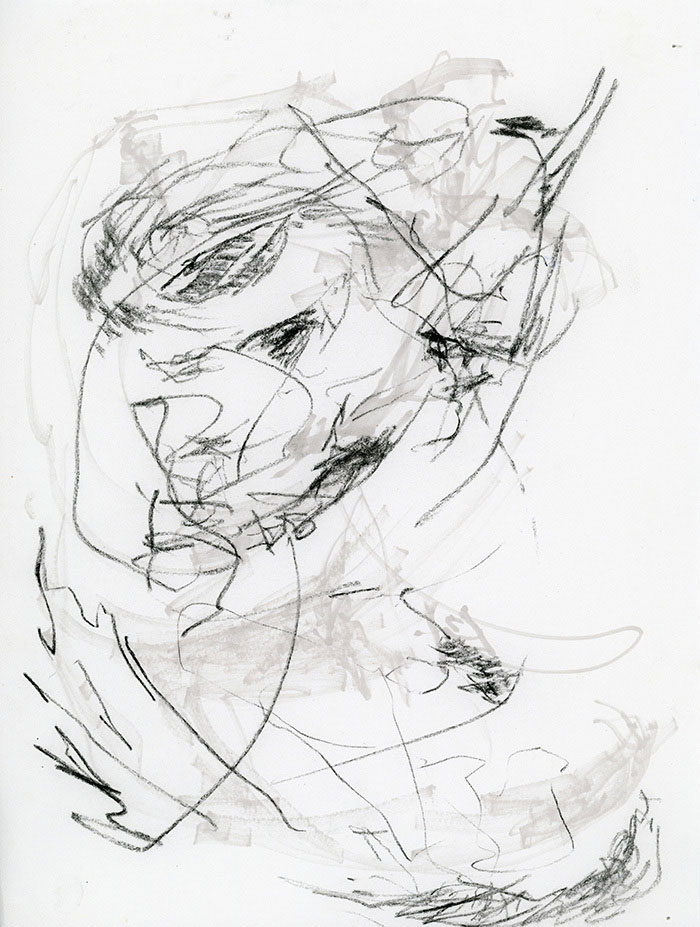 residual memories abstract contemporary drawing series