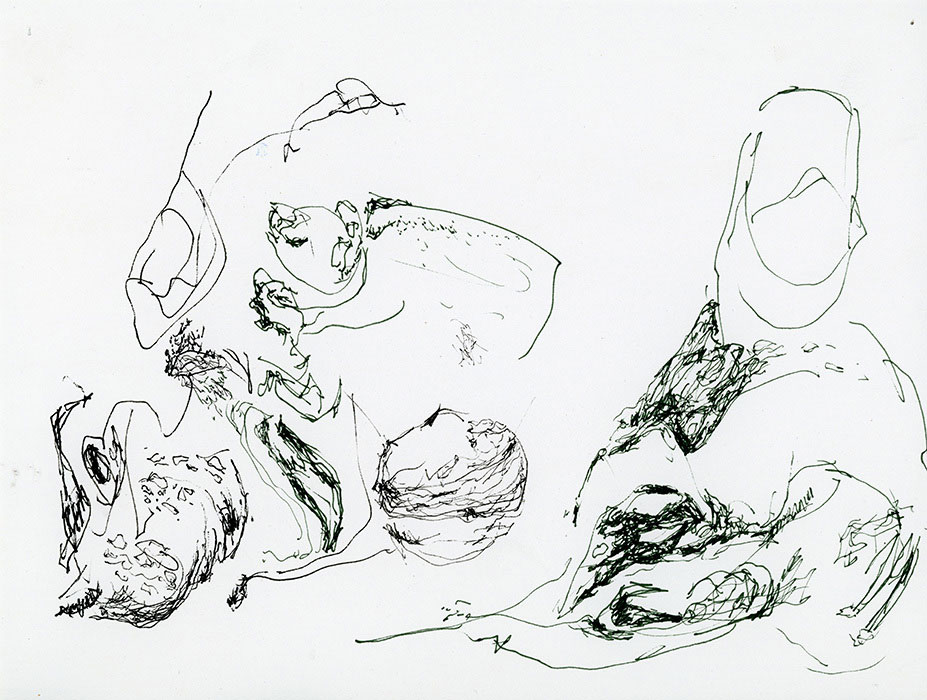 residual memories abstract contemporary drawing series