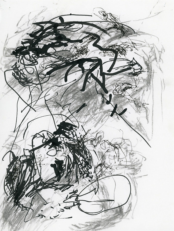 residual memories abstract contemporary drawing series