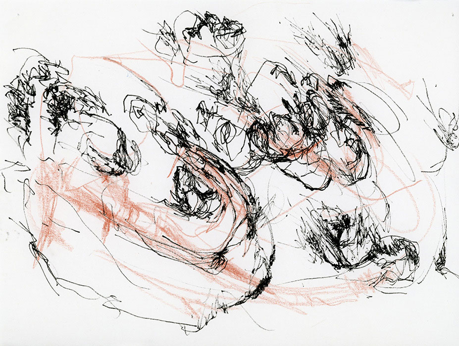 residual memories abstract contemporary drawing series
