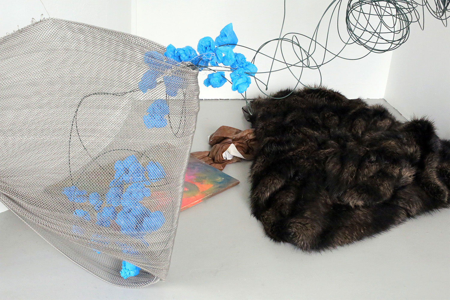 installation and performance about the creative process at Swedish art gallery by Razvan Anghelache