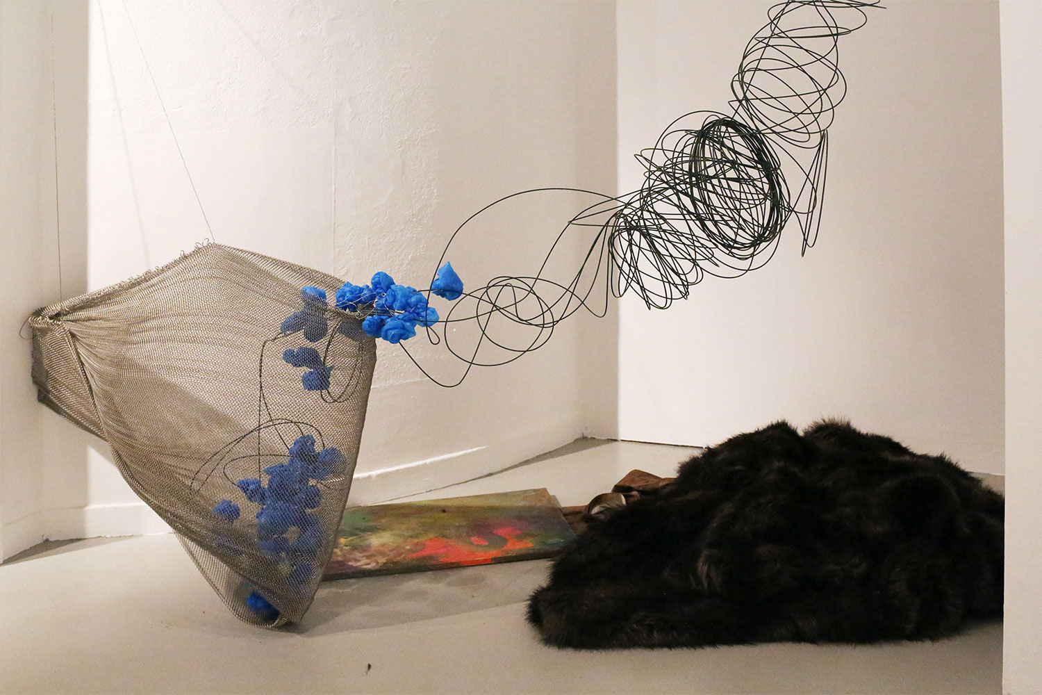 installation and performance about the creative process at Swedish art gallery by Razvan Anghelache