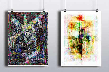 project - Digital prints - Sensitive dependence on initial conditions the digital - Razvan Anghelache