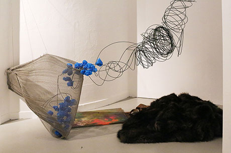 project - Installation is dead, long live painting - performance in art gallery in Sweden - Razvan Anghelache