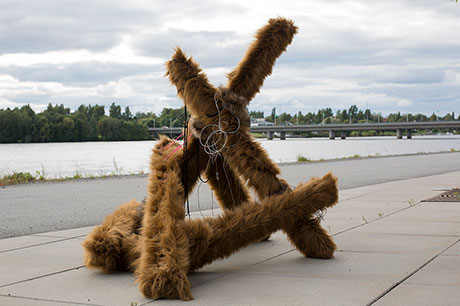 project - site specific installation by the river - Switch - in Umea, Sweden - Razvan Anghelache